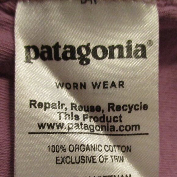 Patagonia Woman Small Purple Snap Button Warm Long Sleeve Hooded Shirt - Picture 8 of 8